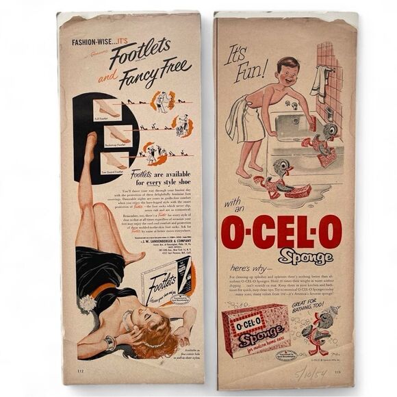 Vintage 1940’s 1950’s Coca-Cola Hosiery Sponge Hawaii Tourism Print Ads - Picture 4 of 16